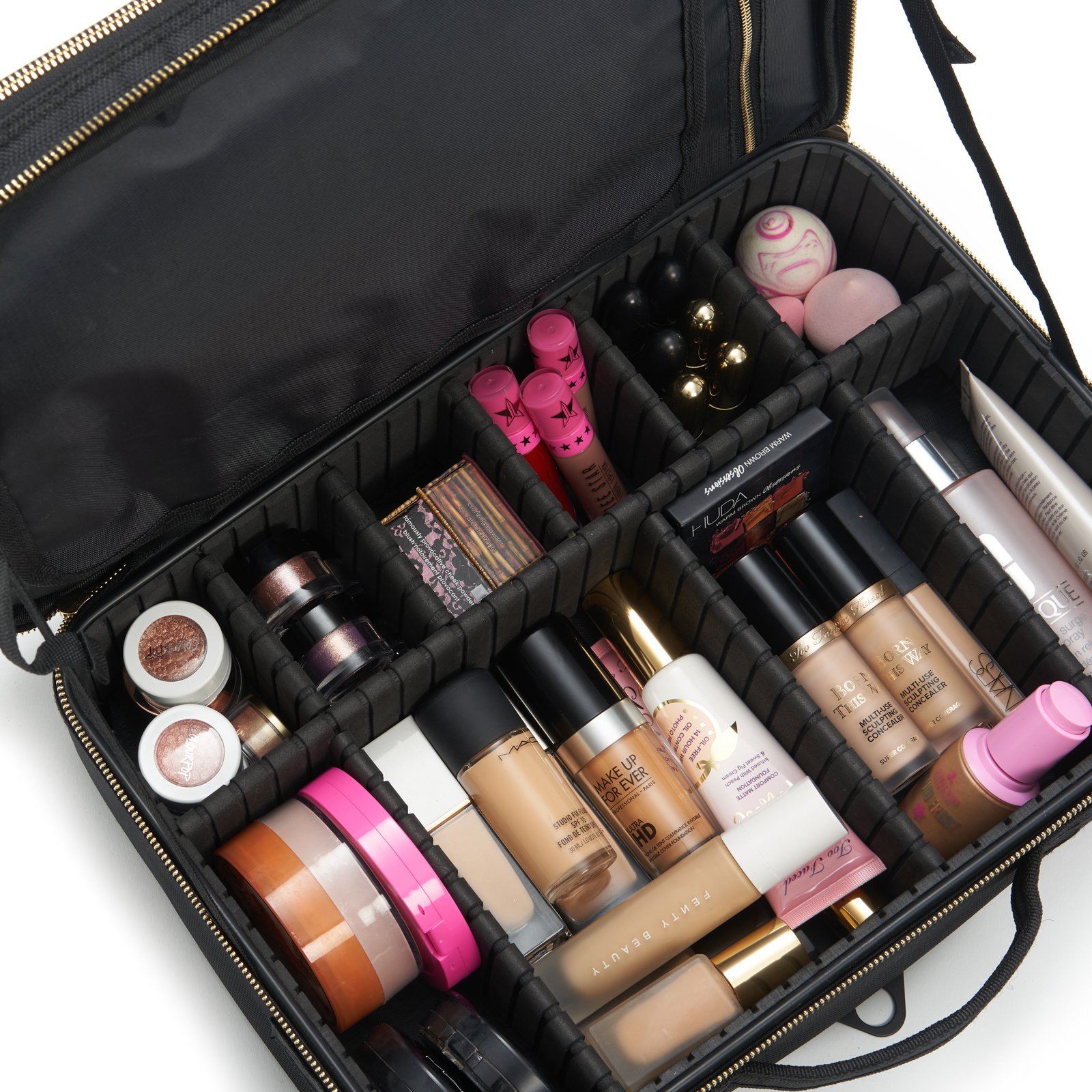1790 Makeup Organizer - Travel Cosmetic Bag Lightweight - Electronics  Travel Organizer - Adjustable Dividers - Lock-Friendly Zipper - 3 Distinct  Sizes (Medium) - Walmart.com